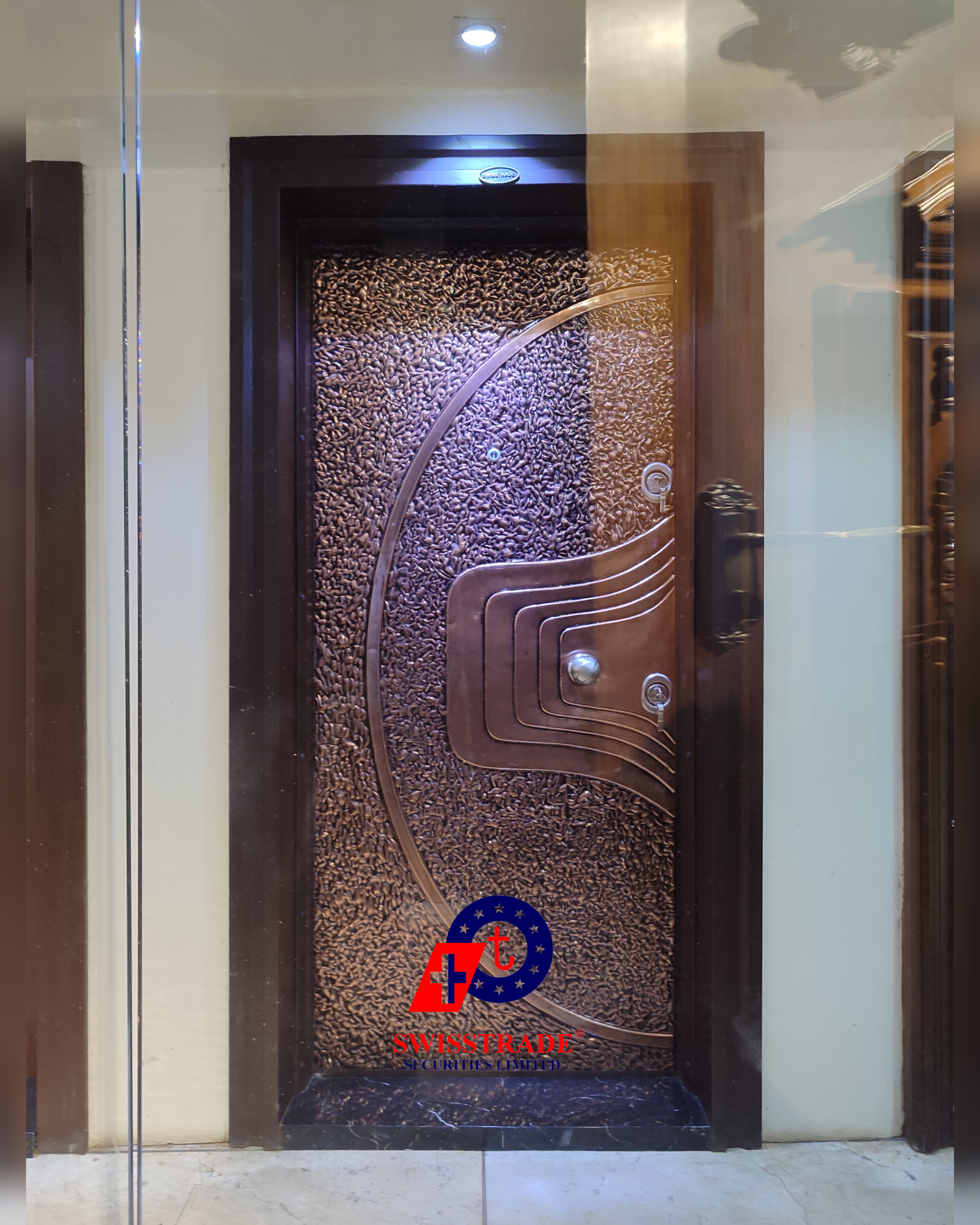 Custom copper door